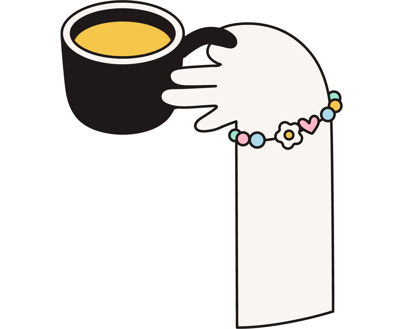 Hand holding cup